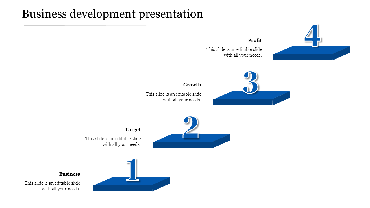 business development presentation-Blue